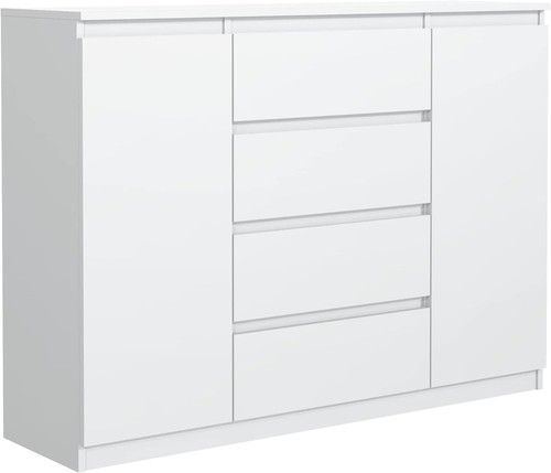 Commode blanche mat avec - blanche,